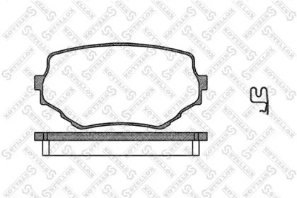 Комплект тормозных колодок STELLOX 605 002L-SX